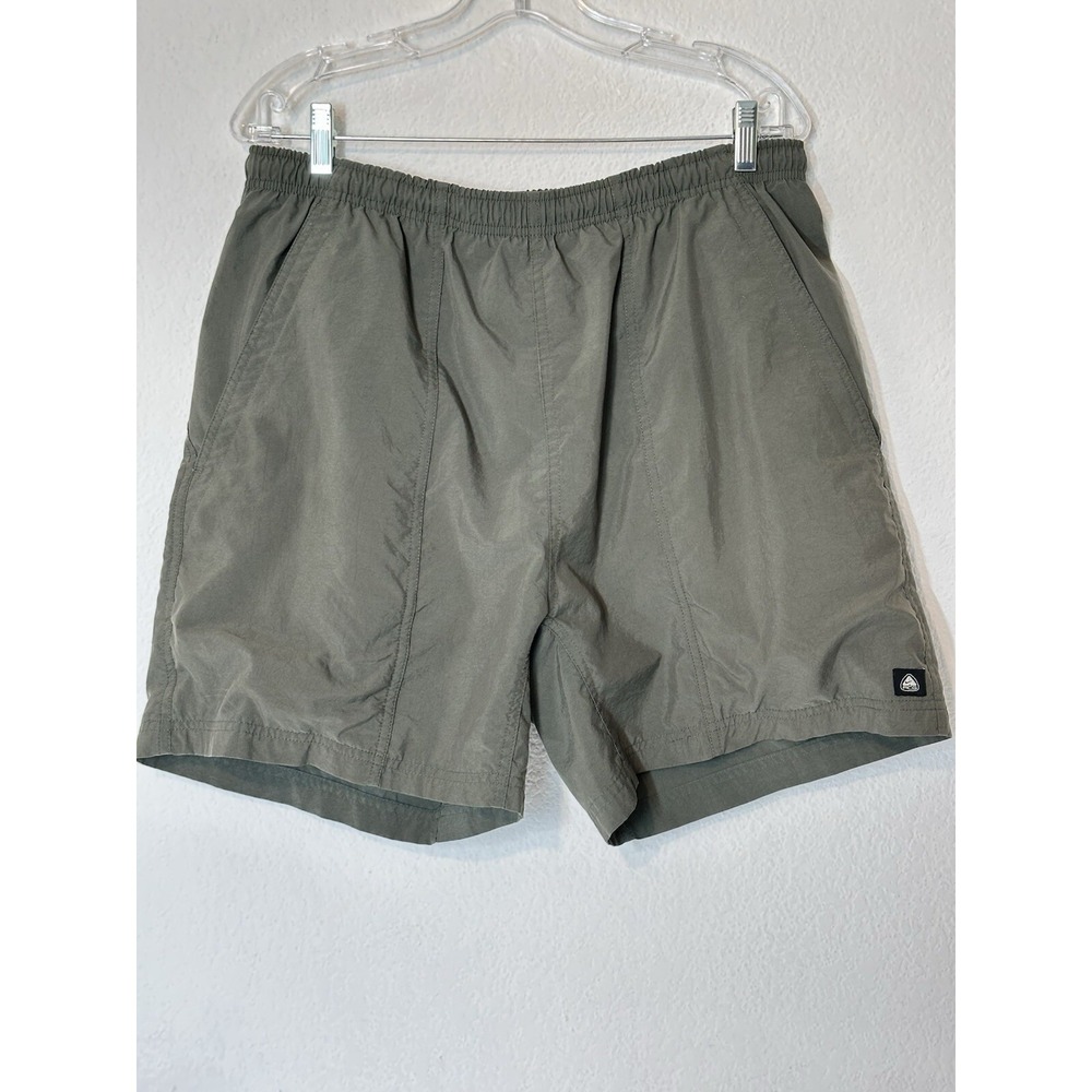 Nike ACG Men's Green Swim Trunks Mesh Lined Shorts Size Large 31 X‎ 6 Pockets